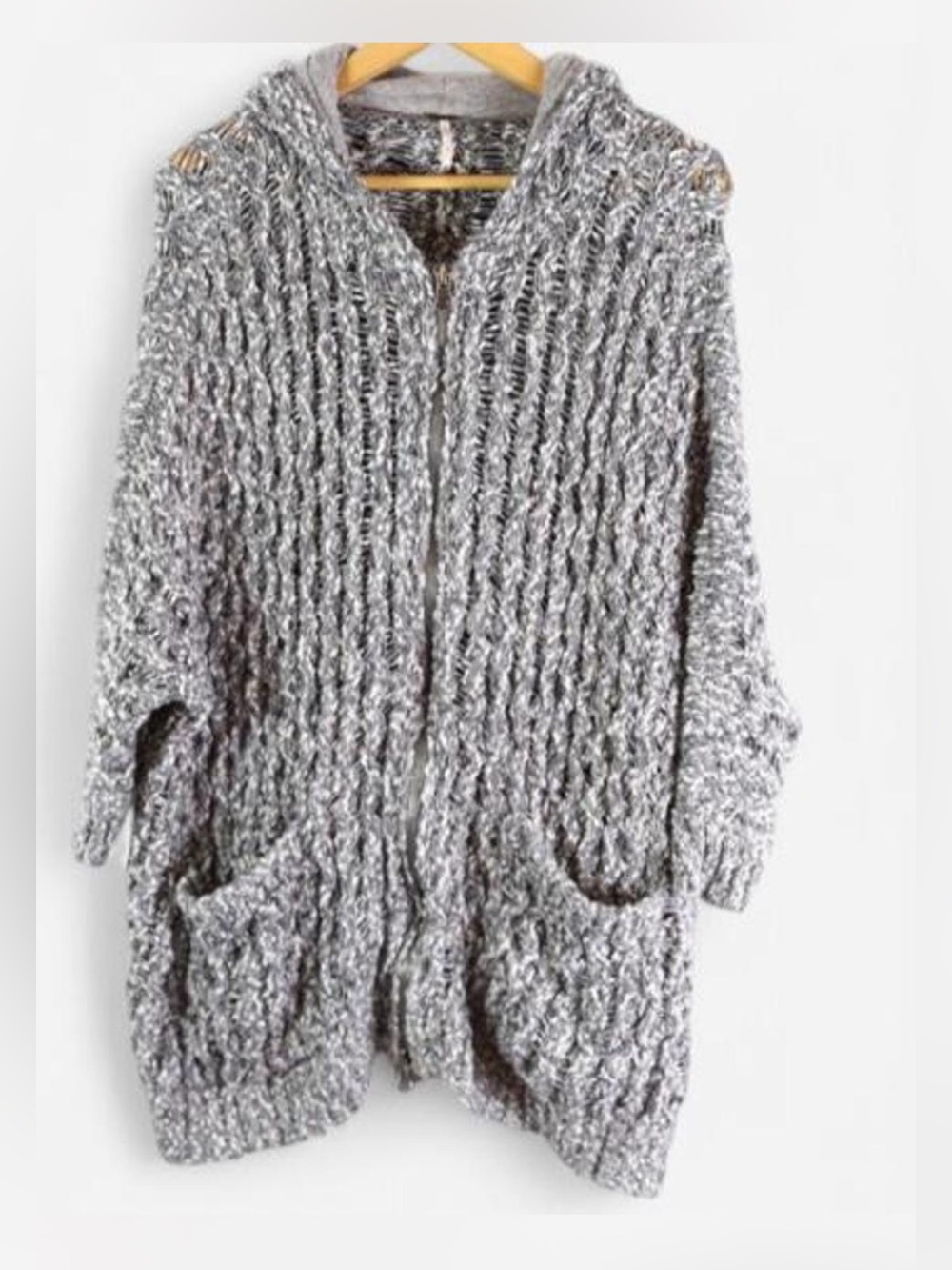 Free People Rare Broadsands Hooded Cardigan